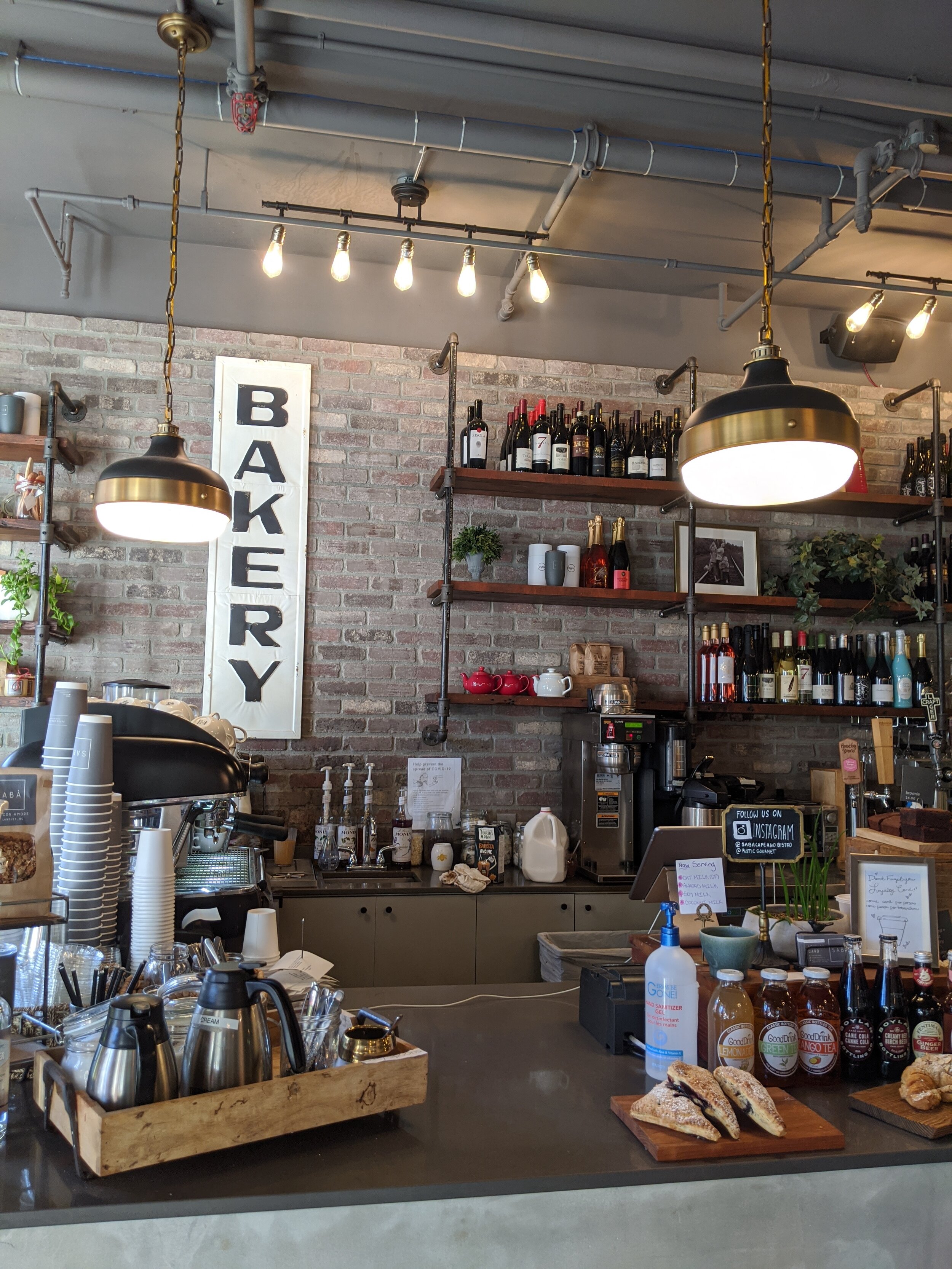 Sit down dining or just grab a fresh baked pastry and coffee to go.