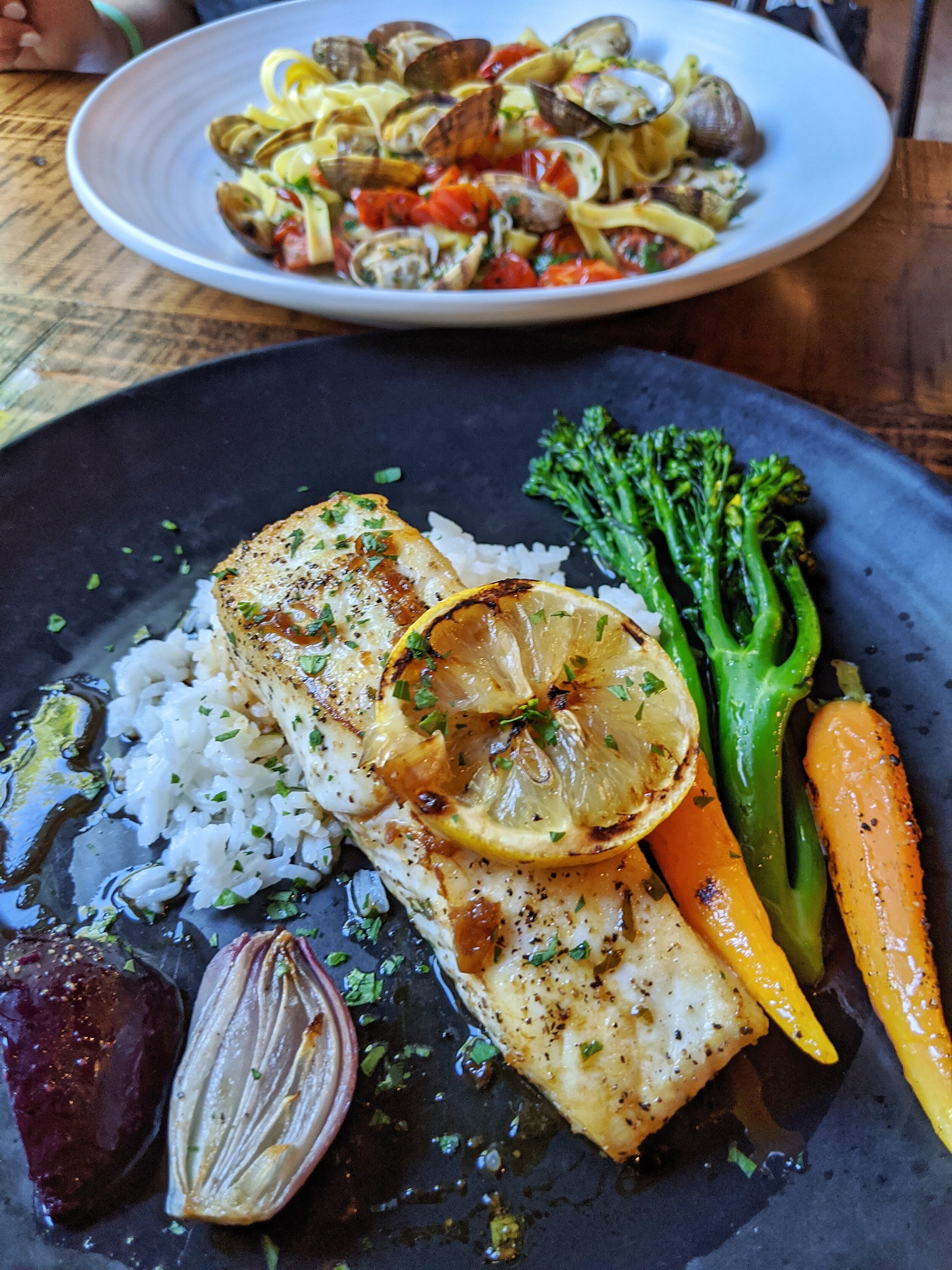 Ocean Wise Seasonal Fresh Fish - Pan seared Halibut.