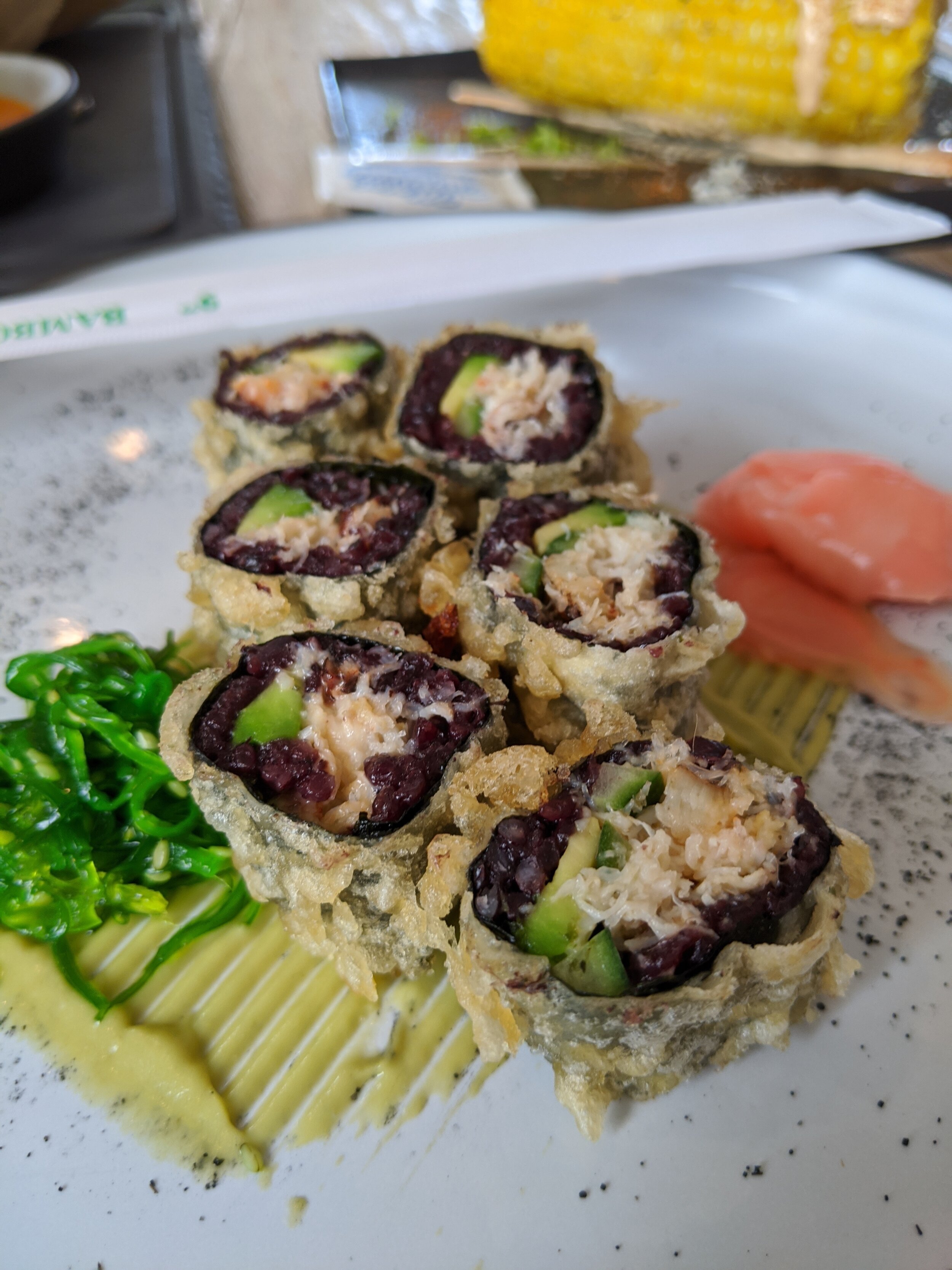 Tempura sushi.