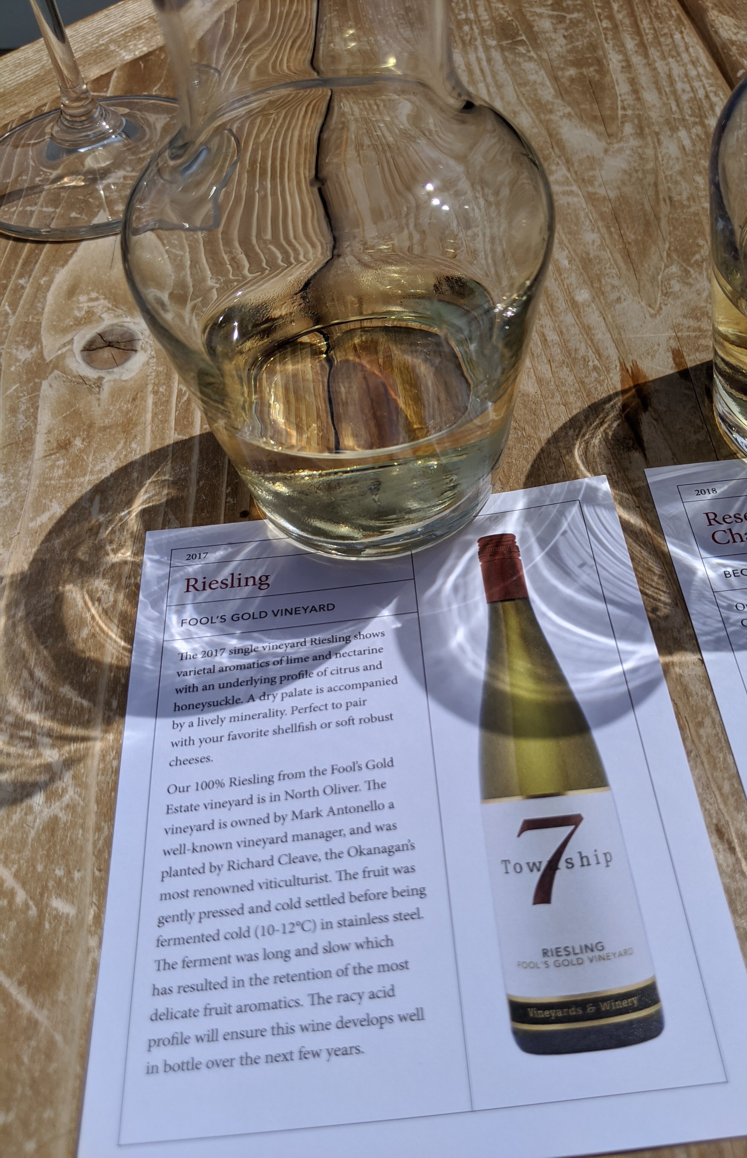 2017 Riesling.