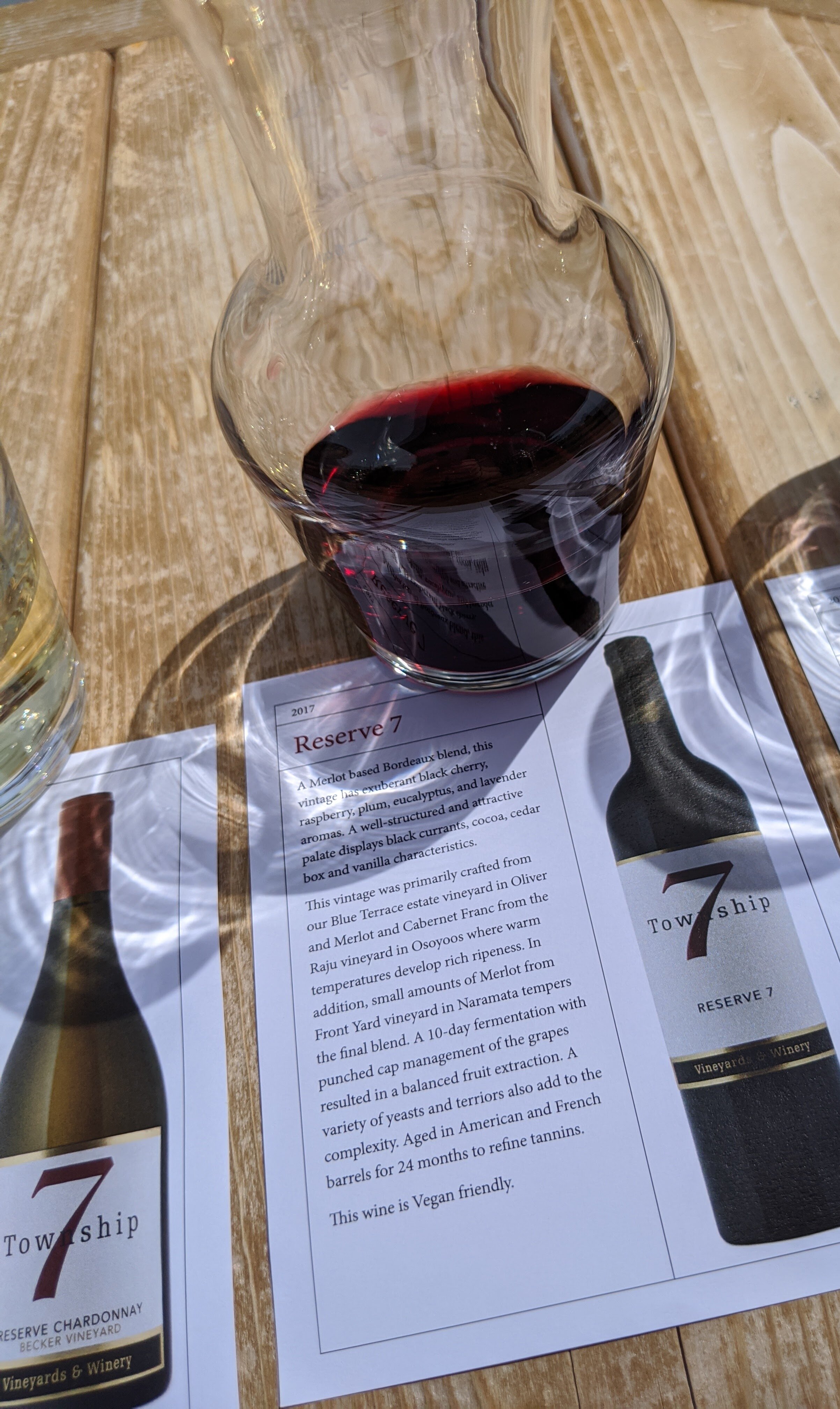 2017 Reserve 7 Merlot.