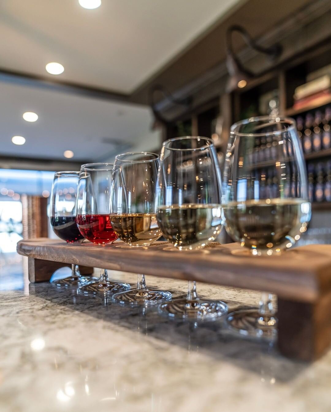 Tasting Flight.  Photo credit: Glass House Wine.