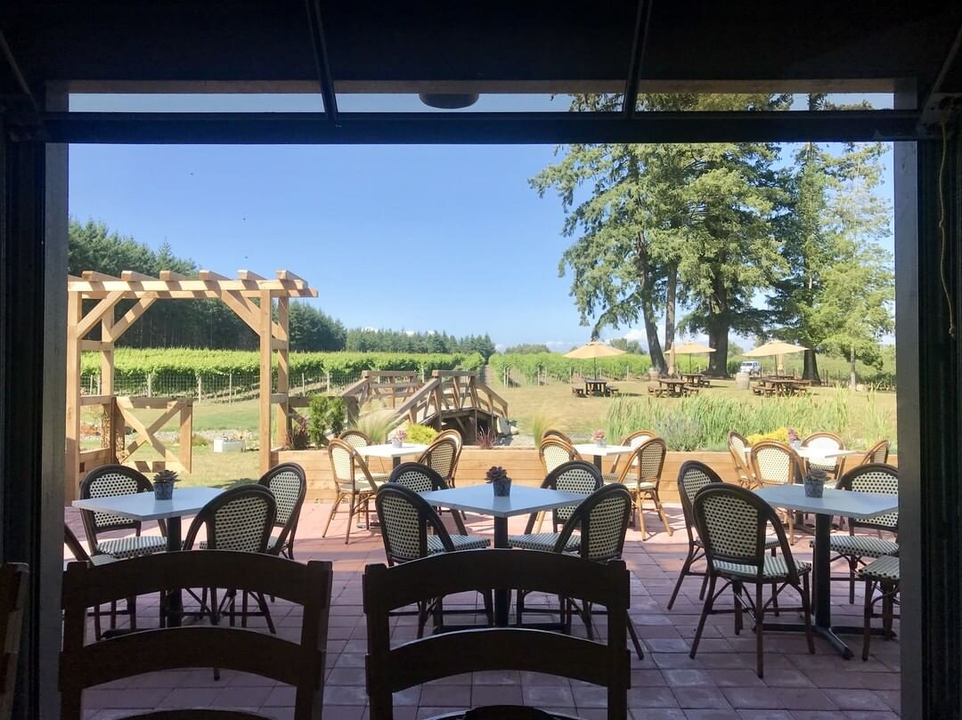 Garden patio.  Photo credit: Glass House Estate Winery.