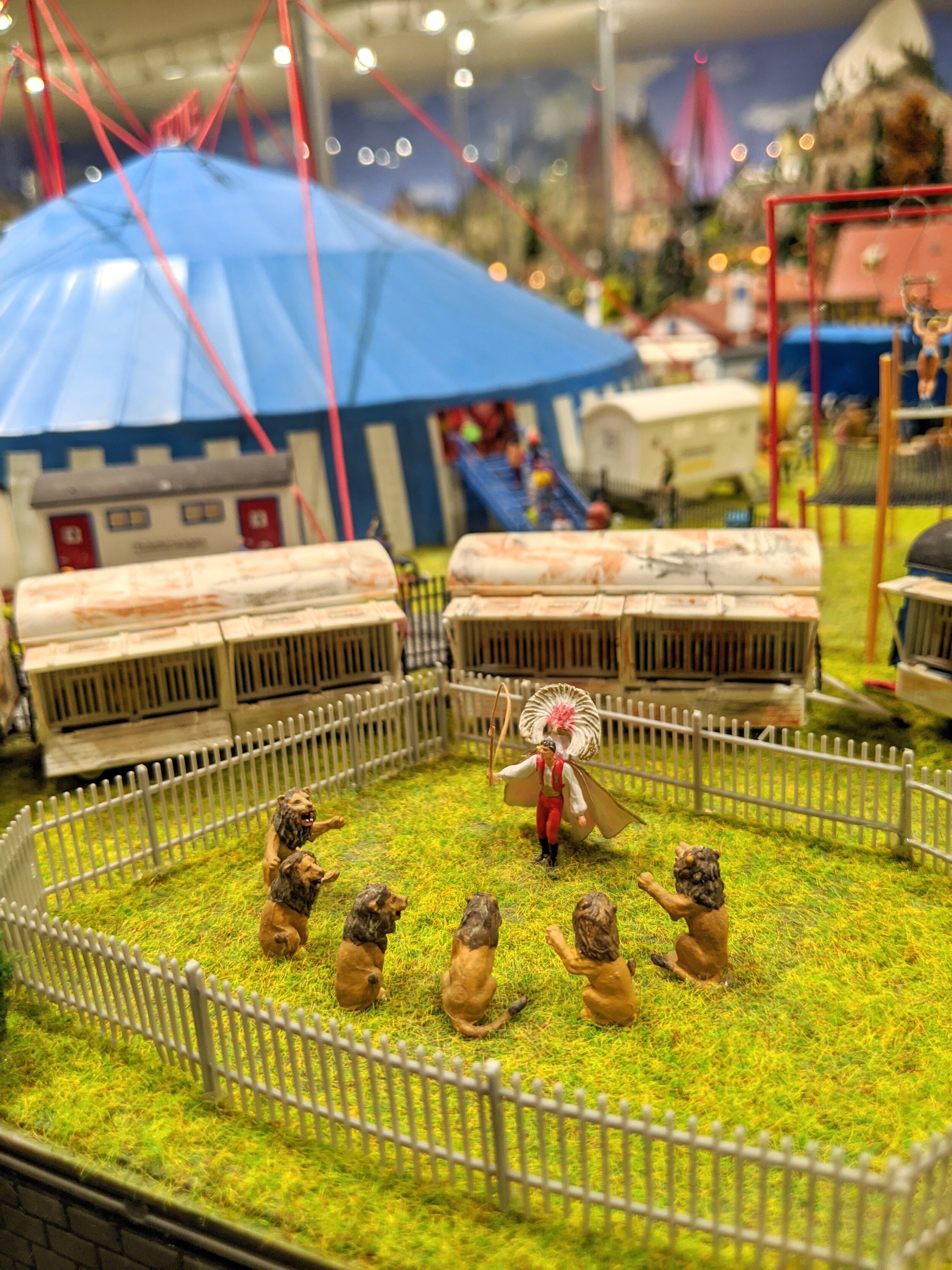 Lion Taming at the Circus.